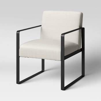 Kino Metal Arm Accent Chair Cream Linen - Project 62™
