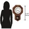 Howard Miller 620112 Katherine Wall Clock 620112 Yorkshire Oak - image 2 of 3