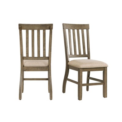 Set of 2 Stanford Standard Height Side Chair Set Gray - Picket House Furnishings