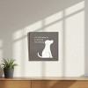 Slickblue 7x7 Dog Quote Wood Sign – Lab Testing Food Humor for Pet Owners' Kitchen or Home, Color Options - 2 of 3