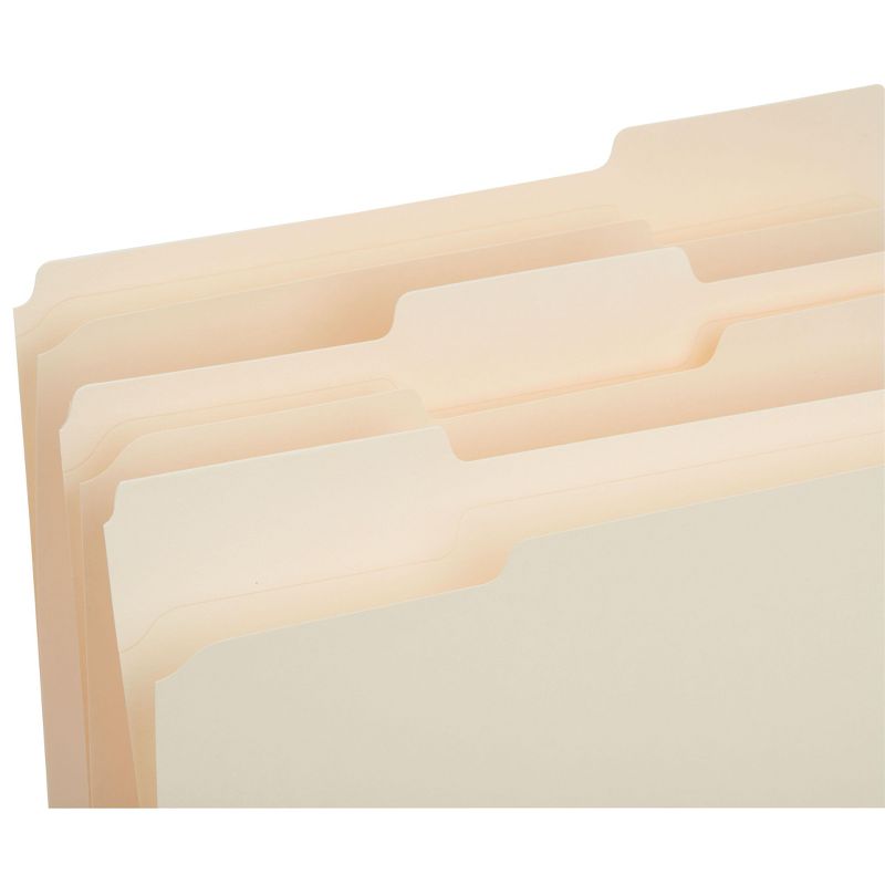 MyOfficeInnovations 3 Tab Manila File Folders with Reinforced Tabs Letter 250/Box 502677, 5 of 6