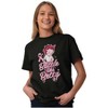 Breast Cancer Battle Like Betty Boop Womens Graphic T Shirt Tees Brisco Brands - 3 of 4