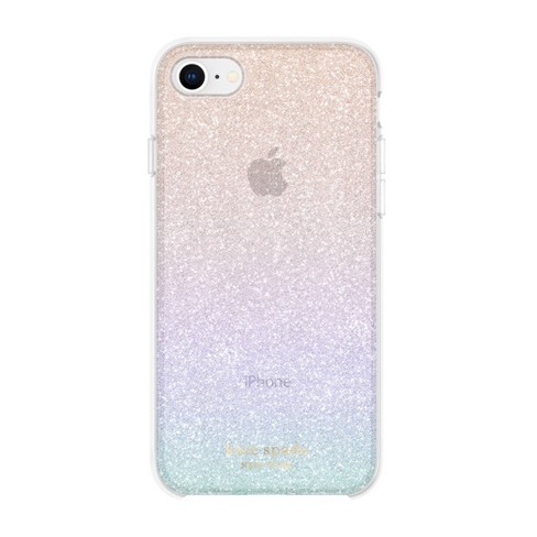 Kate Spade New York Apple iPhone SE (3rd/2nd generation)/8/7 Protective  Hardshell Case - Ombre Glitter