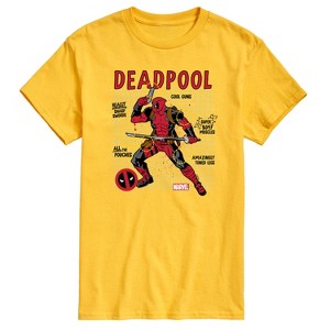 Men's - Marvel - Deadpool Blueprint Short Sleeve Graphic T-Shirt - 1 of 4
