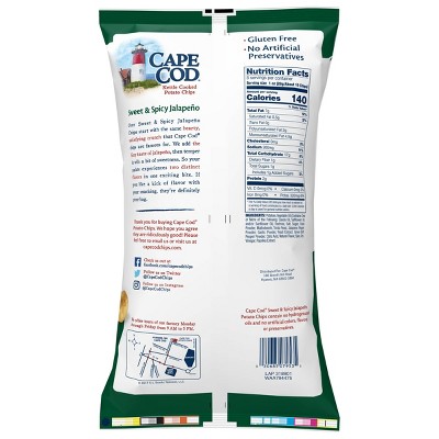 Buy Cape Cod Kettle Cooked Potato Chips Sweet And Spicy Jalapeno 8oz Online In Italy