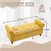 CAVINAS Rectangle Storage Ottoman Bench,Upholstered Ottoman with Fashion Rivets for Living Room,Bedroom - 3 of 4