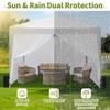 10x10 Pop Up Canopy with 4 Sidewalls, Outdoor Portable Instant Canopy Tent, Waterproof Pop Up Tent, Versatile Gazebo for Camping, White - 4 of 4