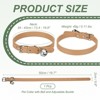Unique Bargains Dog Collar with Bell Adjustable Buckle PU Leather Dog Collars - 2 of 4
