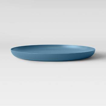 Mainstays - Dark Blue Round Plastic Plate, 10.5 inch