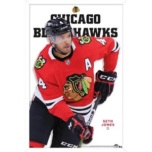 Trends International NHL Chicago Blackhawks - Seth Jones Feature Series 23 Framed Wall Poster Prints - 1 of 4
