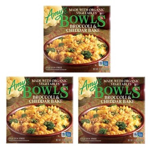 Amy's 3ct/9.5oz Each Gluten Free Frozen Broccoli & Cheddar Bake Meal Bowls - 1 of 2