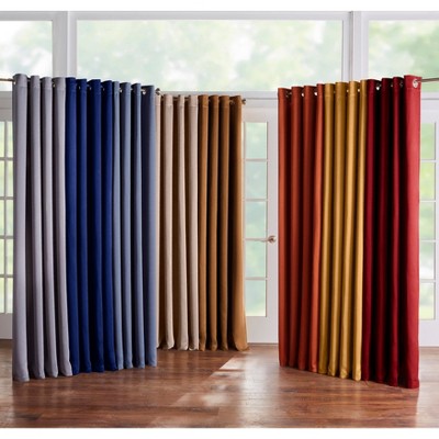 Taupe Room-Darkening Grommet Indoor Window Panel
