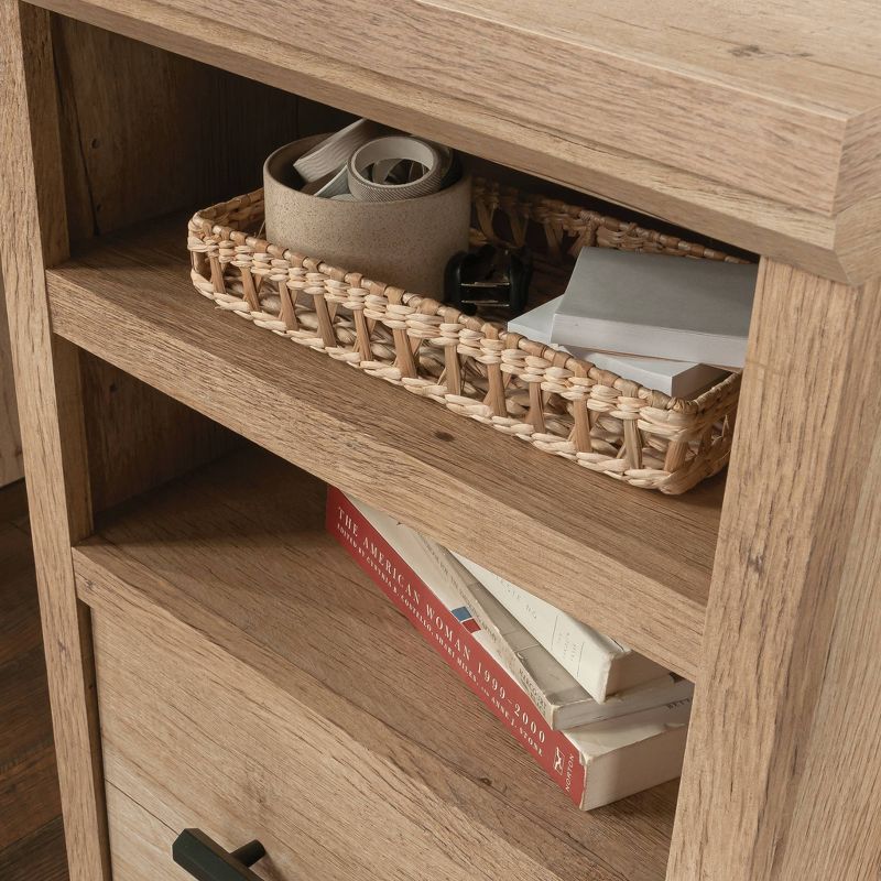 Sauder Aspen Post Desk with Storage Prime Oak, 5 of 9
