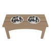 WestinTrends Elevated Pet Feeder for Cats and Dogs Puppy, Removable stainless steel eating Bowl, All Weather Resistant - 4 of 4