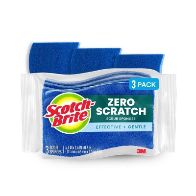 Scotch-Brite Zero-Scratch Scrub Sponges - 3ct