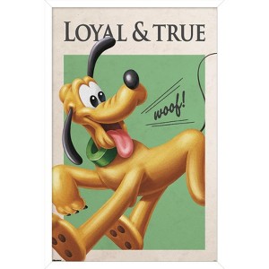 Trends International Disney Pluto: Good Old Days - Loyal & True Framed Wall Poster Prints - 1 of 4