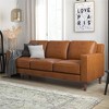 DHP Brynn 3 Seater Sofa, Camel Faux Leather - 3 of 4