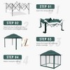 Yardsight 11 Ft. X 11 Ft. Pop Up Portable Gazebo With Mosquito Netting - 3 of 4