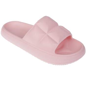 FOAMWALK Girl's Comfy EVA Slide Sandals - Slip On Slides for Big Kid and Little Kid