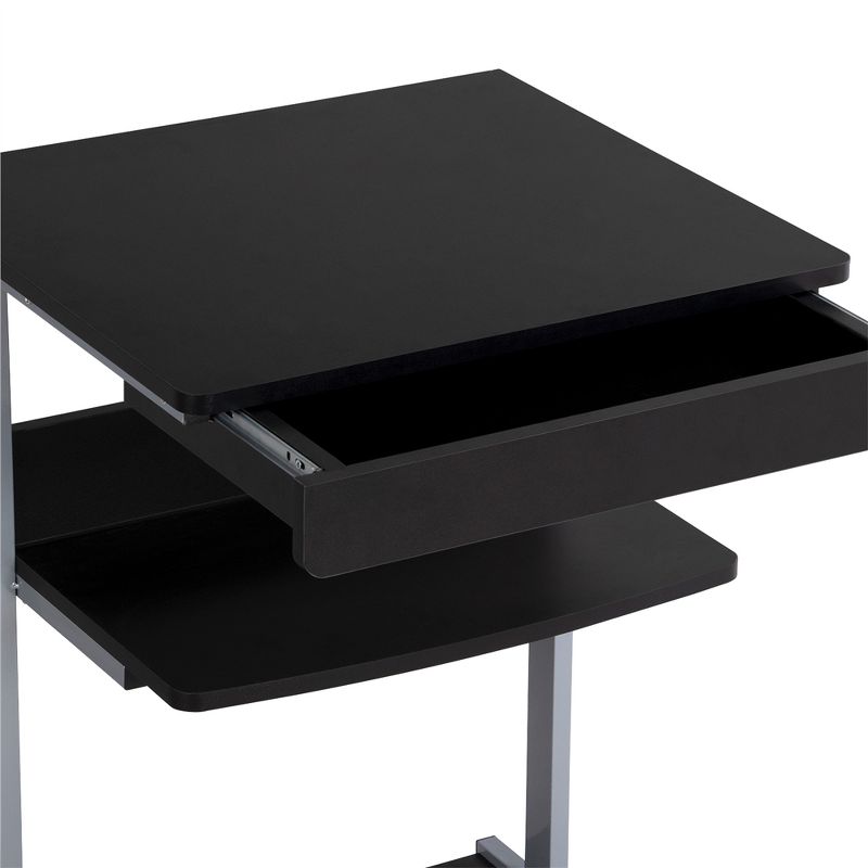 Yaheetech Rolling Laptop Computer Desk Student Bedside Table, 4 of 8