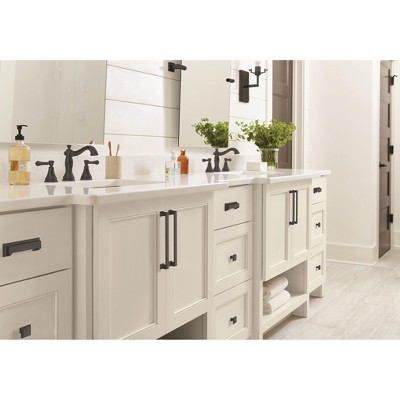 Matte Black Traditional Cabinet Cup Pull with Mounting Hardware