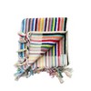 Olive & Linen Striped Turkish Terry Hand Towel - 2 of 4