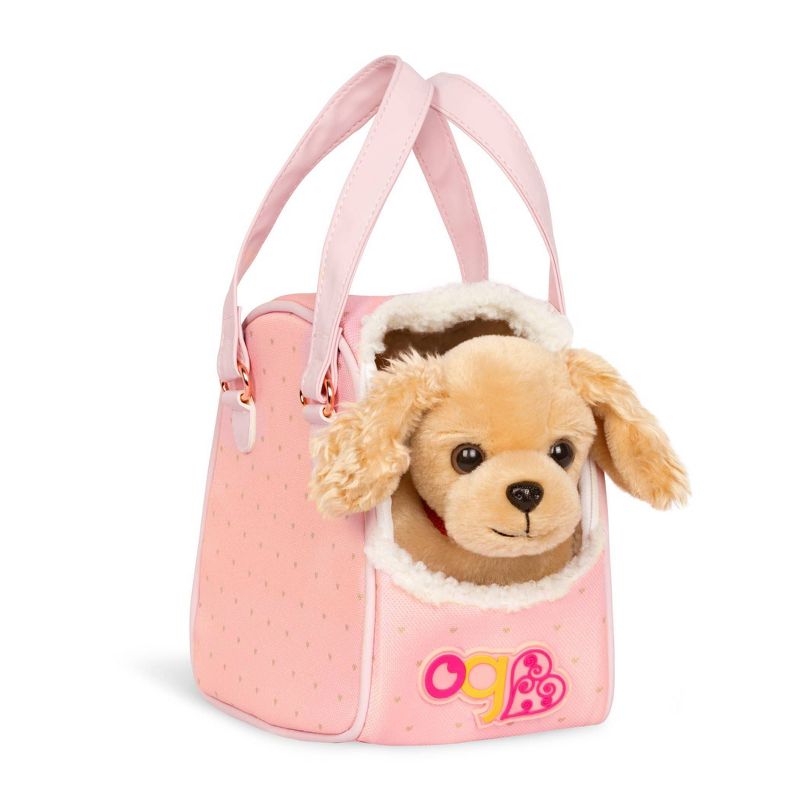 Our Generation Hop In Dog Carrier &#38; Pet Plush Puppy for 18&#34; Dolls, 3 of 9