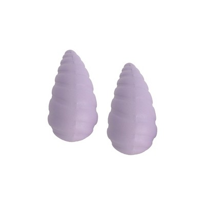 SOHI Women's Lavender The Medium Shell Stud Earrings
