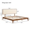GDFStudio Jones Solid Bamboo Wood Platform Bed with Adjustable Bamboo Frame Headboard - 3 of 4