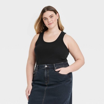 Women's 90s Ribbed Tank Top - Universal Thread™