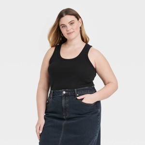 Women's 90s Ribbed Tank Top - Universal Thread™ - 1 of 3