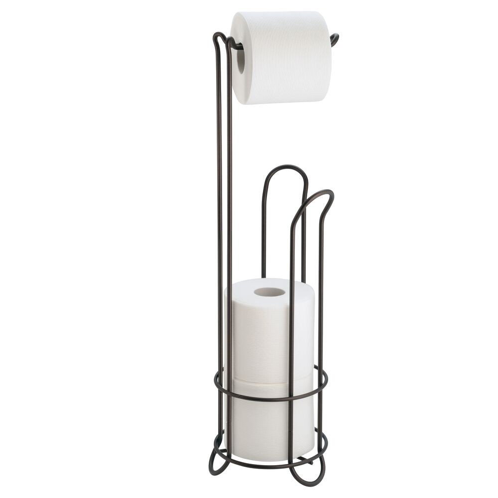 Photos - Other sanitary accessories iDESIGN Classico Metal Free Standing Toilet Paper Tissue Holder Roll Reser