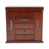 YIYIBYUS Wooden Jewelry Box, Desktop Jewelry Organizer With 4 Drawers - 3 of 4