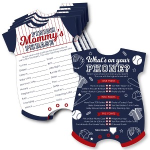 Big Dot of Happiness Batter Up - Baseball - 2-in-1 Baby Shower Cards - Activity Duo Games - Set of 20 - 1 of 4