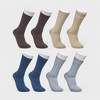 Aeropostale Men's 8-Pack Dress Crew Socks - Comfortable & Stylish for Everyday Wear - Lightweight, Stretchy & Moisture Wicking - 2 of 4
