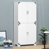 NicBex 63 Inch Tall Kitchen Pantry Storage Cabinet with 4 Doors for Dining Room,Bathroom,Kitchen,White - 2 of 4