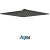 KubeBath Aqua Piazza Matte Black Shower Set with 8Inch Ceiling Mount Square Rain Shower and Tub Filler - 3 of 4