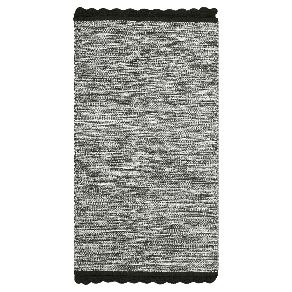 Black Spacedye Design Woven Accent Rug 3'x5' - Safavieh