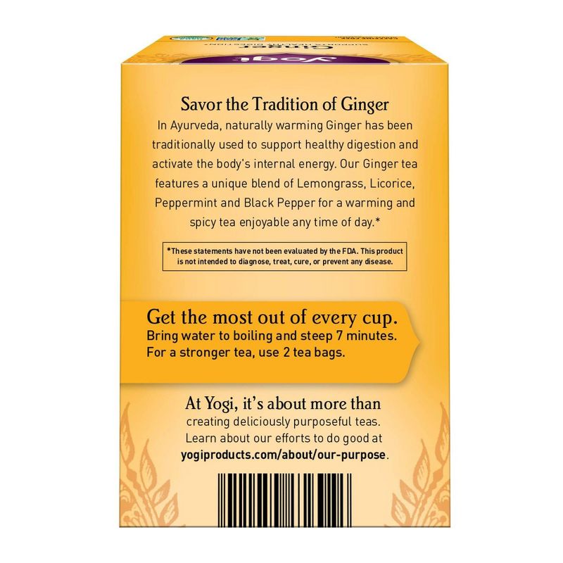 Yogi Tea - Ginger Tea - 16ct, 3 of 8