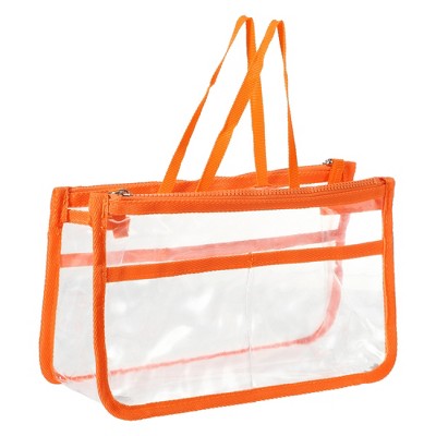 Unique Bargains Pvc Zipper Clear Makeup Bags And Organizers 2 Pcs : Target