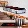NewHome"Dual Induction Electric Cooktop 110V, 1900W, 9 Power Levels, Timer, Overheating Protection"Black - 3 of 4