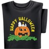 Collections Etc Peanuts Happy Halloween Short Sleeve Graphic T-Shirt Medium Gender Neutral Black - 2 of 4