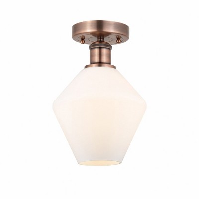 Cindyrella - 1 Light Semi-Flush Mount In Nautiical Style-11.25 Inches Tall and 8 Inches Wide