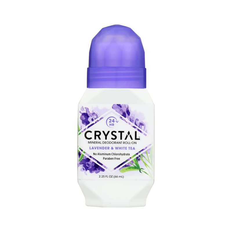 Crystal Antiperspirants and Deodorants Mineral Deodorant Roll-On - Lavender & White Tea, 1 of 3