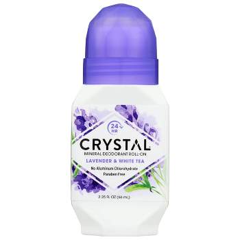 Crystal Antiperspirants and Deodorants Mineral Deodorant Roll-On - Lavender & White Tea