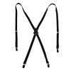 CTM Women's Elastic Clip-End 1/2 Inch Skinny Urban Suspenders - 2 of 4