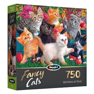 RoseArt - Fancy Cats - Kittens at Play - 750 Jigsaw Puzzlepc - 1 of 4