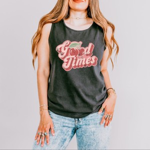 Simply Sage Market Good Times Cherries Garment Dyed Tank - 1 of 2