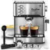 SEVOBAL Espresso Makers 20 Bar Professional Espresso Machine with Milk Frother and Adjustable Steam Wand, Silver, 9.25"*10.63"*11.22" - 4 of 4