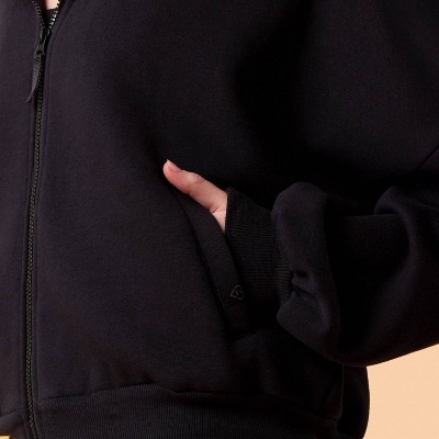 Women's Marshmallow Full Zip Hooded Sweatshirt - Blogilates